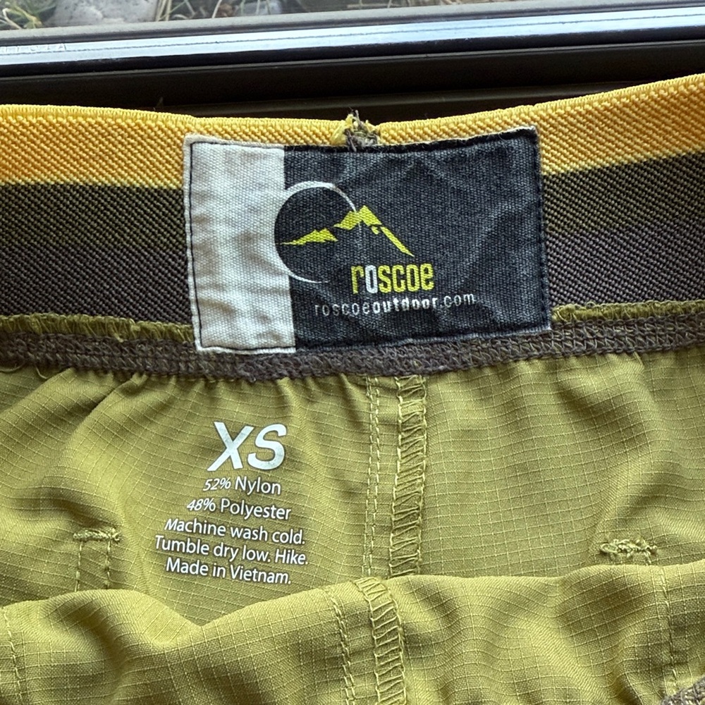 Roscoe Olive Green Women's Shorts with Yellow Accents - Picture 5 of 5